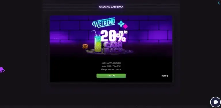 7Bit Casino bonus page screenshot