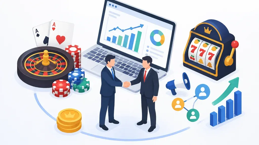 Casino affiliate marketing partnership and business analytics