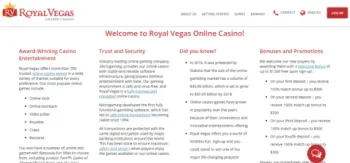 Royal Vegas casino promotions