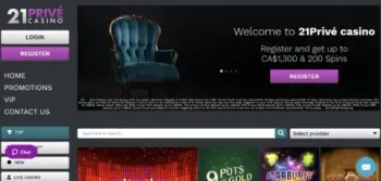 21 Prive Casino Free Spins