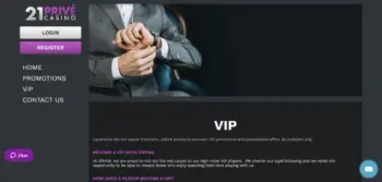 21 Prive Casino Vip
