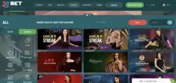 22bet Casino Live Games