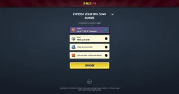 Allyspin Casino Welcome Bonus Package