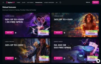 Spinsup Casino Promotions