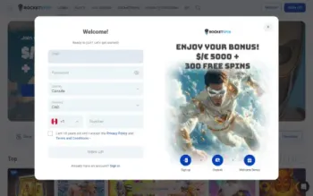 Rocket Spin Casino Welcome Bonus Package