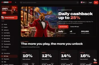 Canada777 Casino Vip Club Screenshot