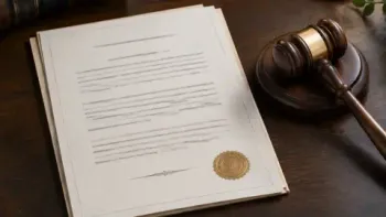 Casino licensing document and official seal representing gambling regulator compliance