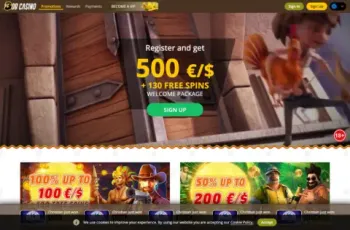 Bob Casino Promotions Page Screenshot