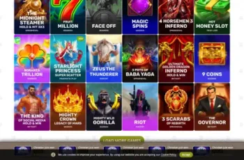 Bob Casino Games Lobby Screenshot