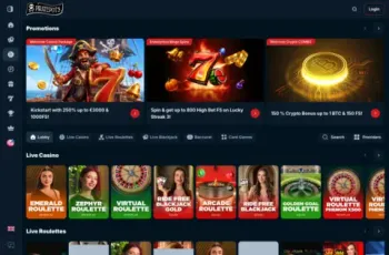 Piratepots Casino Casino Lobby With Live Casino Games Screenshot