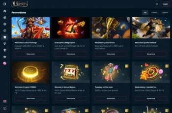 Piratepots Casino Promotions Page Screenshot
