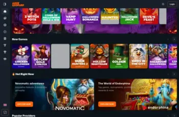 Luckleopard Casino New Games And Hot Right Now Sections Screenshot