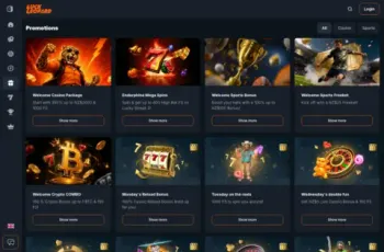 Luckleopard Casino Promotions Page Screenshot