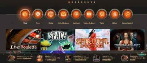 JoyCasino homepage