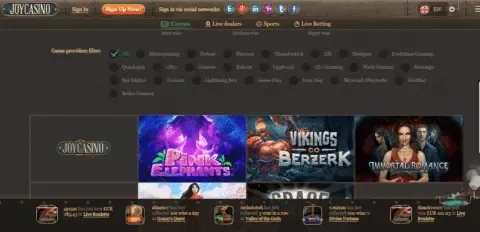JoyCasino online slots