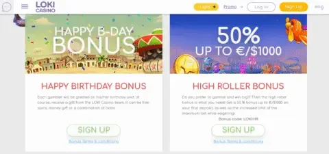 Loki Casino promotions