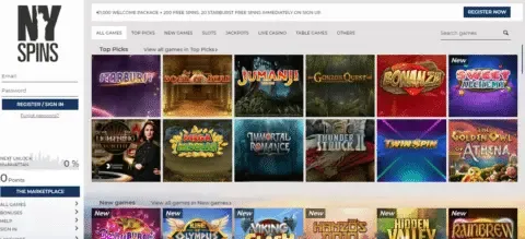 ny spins casino bonus