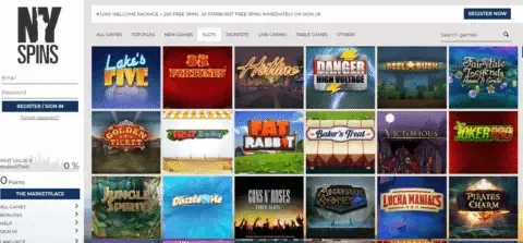 ny spins casino slot games