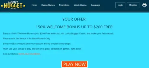 Lucky Nugget casino promotions