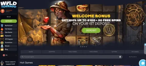 Wild Tornado casino bonus