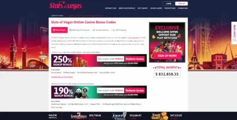 Slots of vegas casino promotions