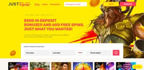 Justspin Casino Free Spins