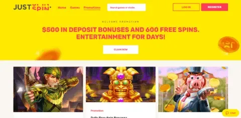 Justspin Casino Promotions