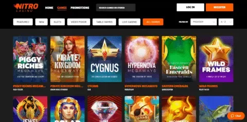Nitro Casino Games