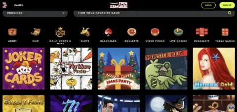Spin Samurai Casino Slot Games