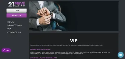 21 Prive Casino Vip