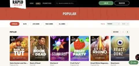 Rapid Casino Games