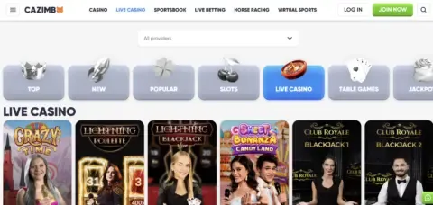 Cazimbo Casino Live Casino