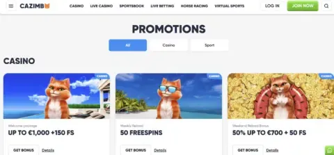 Cazimbo Casino Promotions