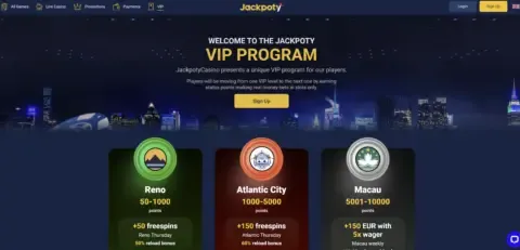 Jackpoty Casino Vip