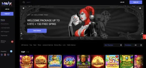 Mirax Casino Free Spins