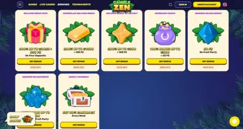Gamblezen Casino Promotions