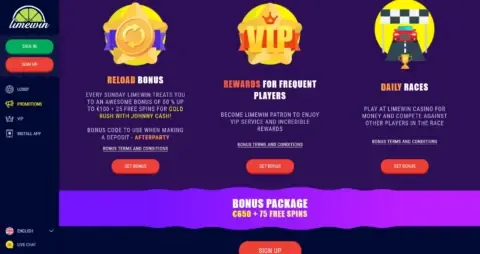 Limewin Casino Promotions