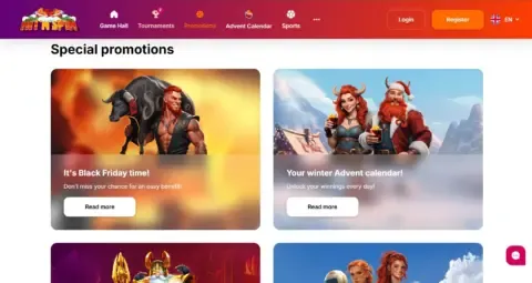 Hit’n’spin Casino Promotions