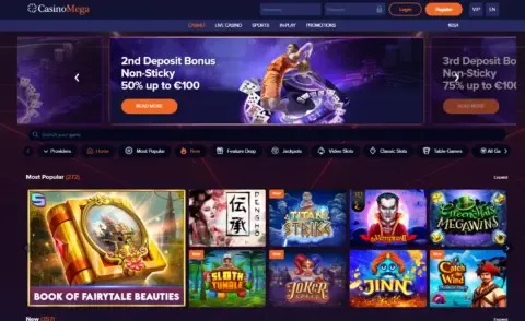 Casinomega Casino Free Spins Bonus