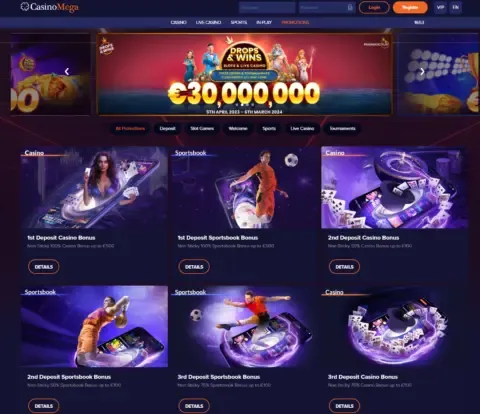 Casinomega Casino Promotions