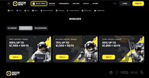 Moonwin Casino Welcome Bonus Package