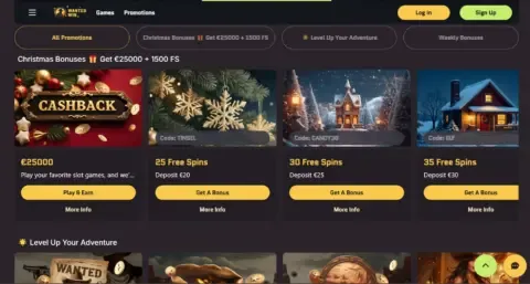 Wanted Win Casino Promotions