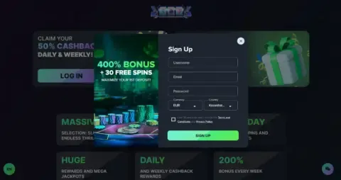 Spins House Casino Welcome Bonus Package