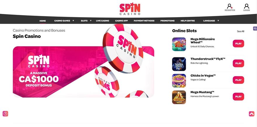 Spin Casino Mobile App