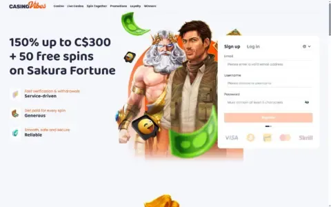 Casinovibes Casino Welcome Bonus Package