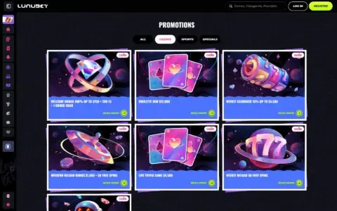 Lunubet Casino Promotions