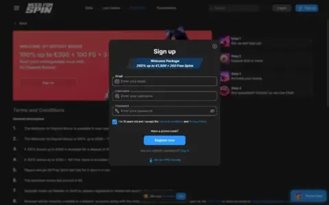 Need For Spin Casino Welcome Bonus Package