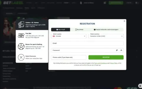 Betlabel Casino Welcome Bonus Package
