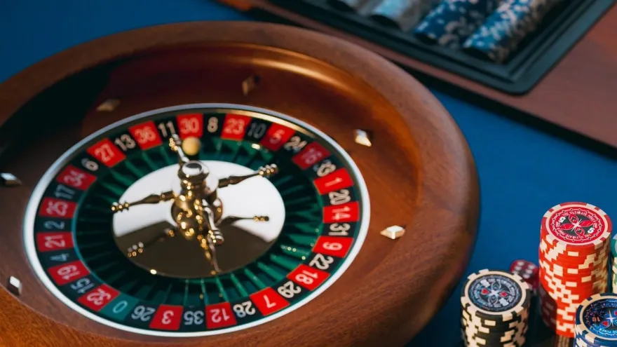 European roulette wheel with a single green zero pocket among red and black numbers