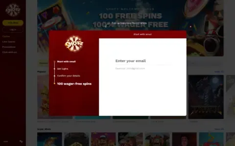 Shotz Casino Welcome Bonus Package